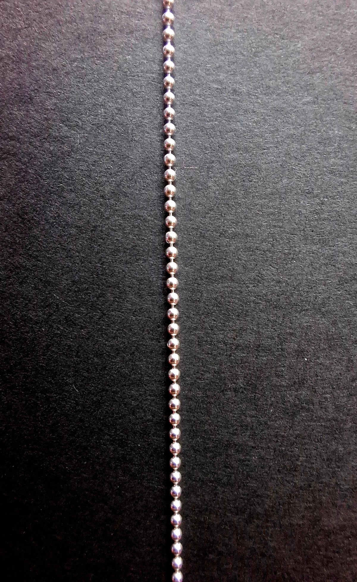 Bead Round, 1.0mm, 18 inch, 925 Silver CHAIN (Ref chain-3)