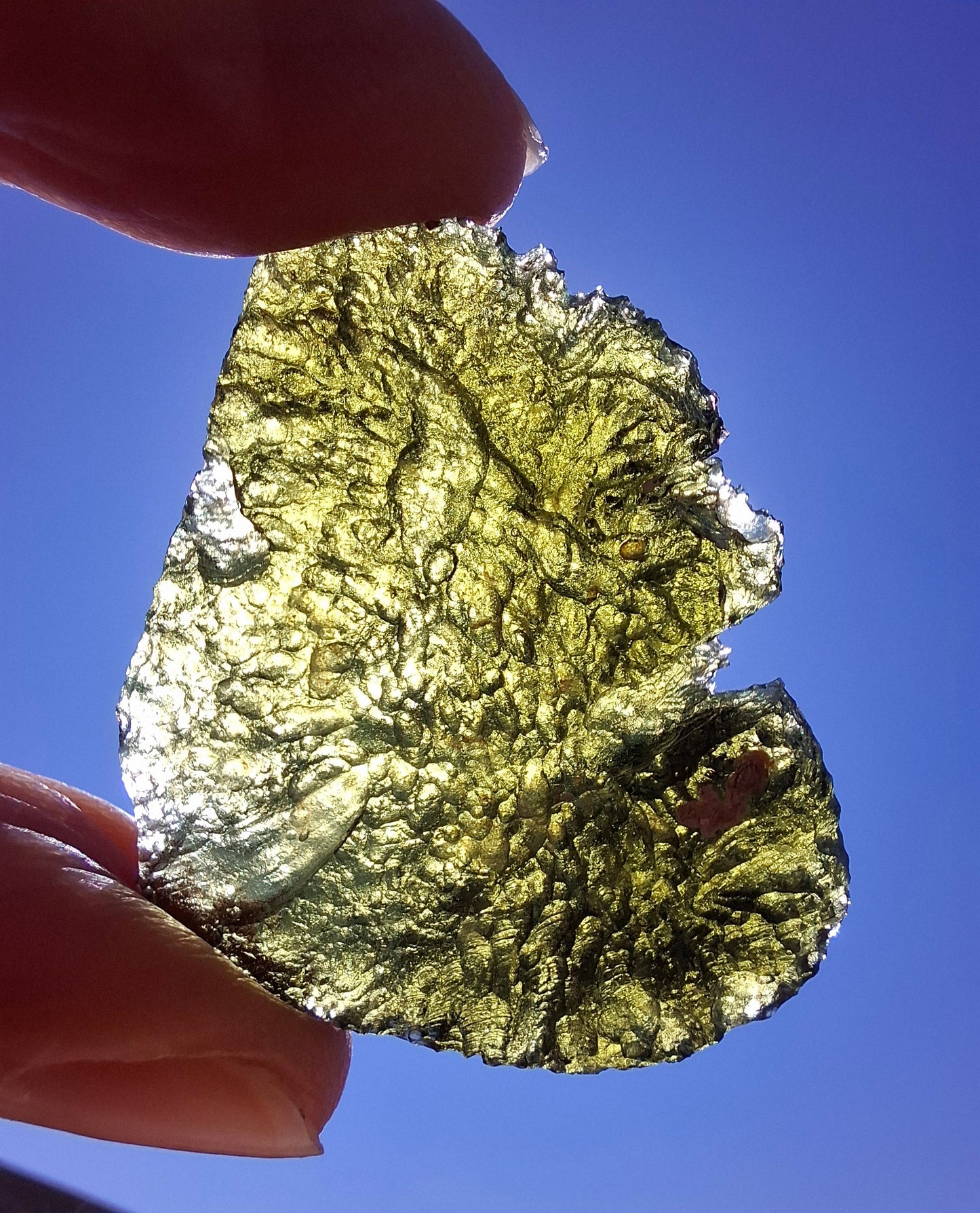 Moldavite Piece, CHLUM, 11.18g, Tektite (Ref: 1166)