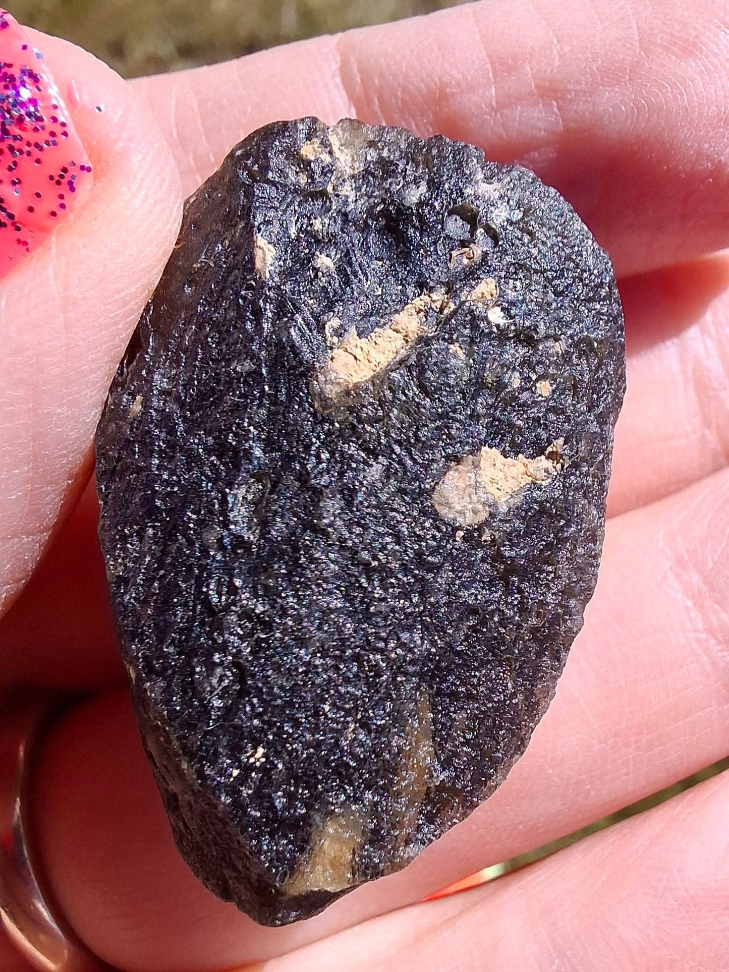 Moldavite Piece, JAKULE, 18.55g, Tektite (Ref: 1172)