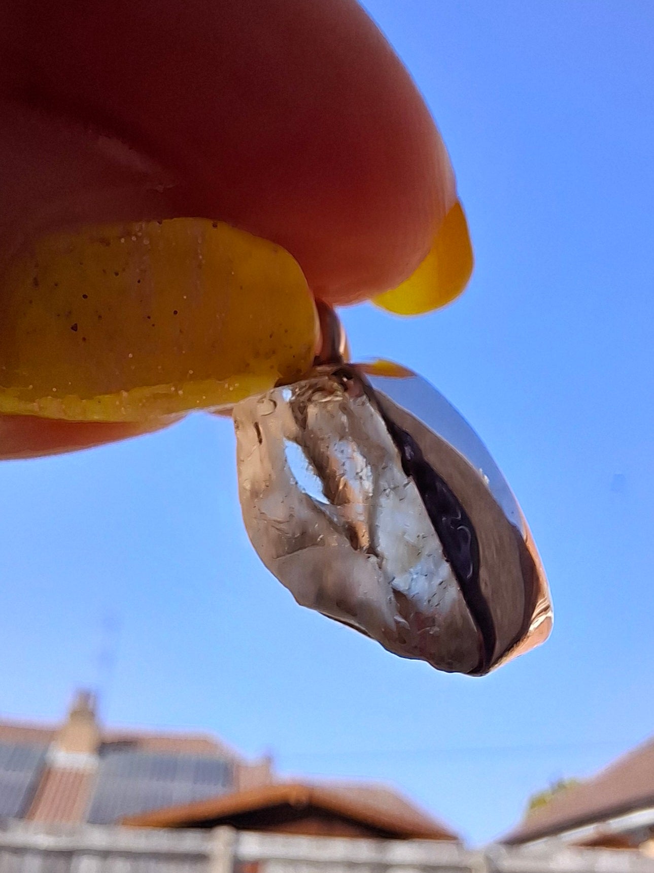 Libyan Desert Glass Pendant, 925 Silver, Tektite (Ref: LP97)
