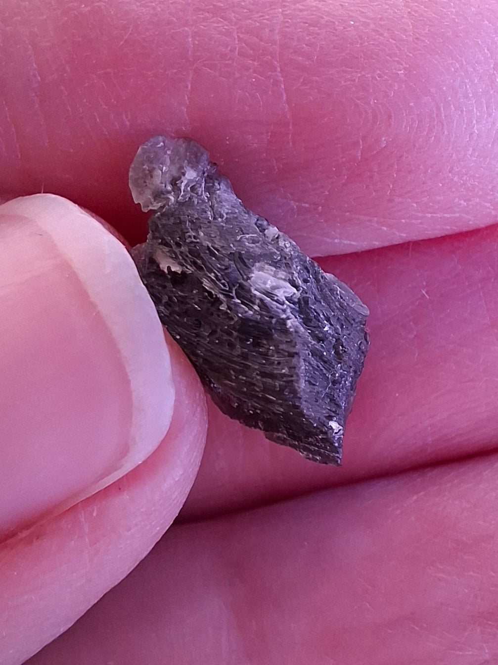 DRILLED Moldavite Piece, 0.92g, Tektite (Ref: D8)