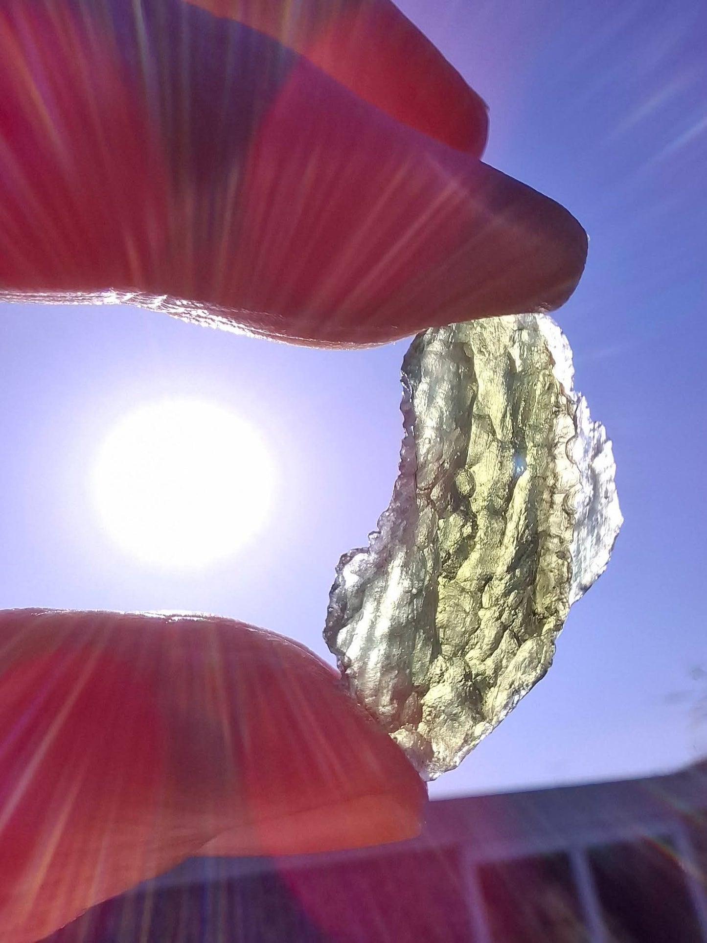 Moldavite Piece, MAROUSKOVO POLE, 2.91g, Tektite (Ref: 1359)