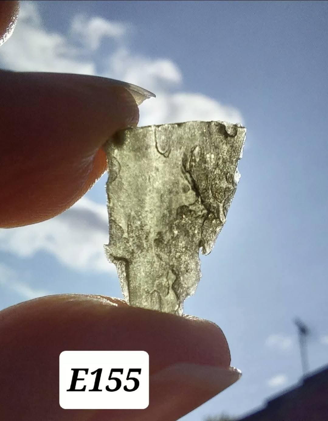 Moldavite Piece, 0.59g, Tektite (Ref: E155)