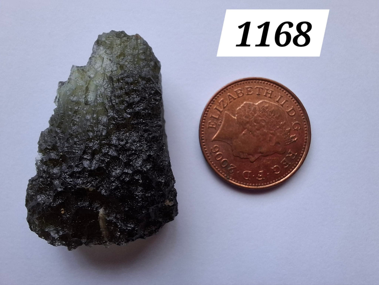 Moldavite Piece, CHLUM, 9.87g, Tektite (Ref: 1168)