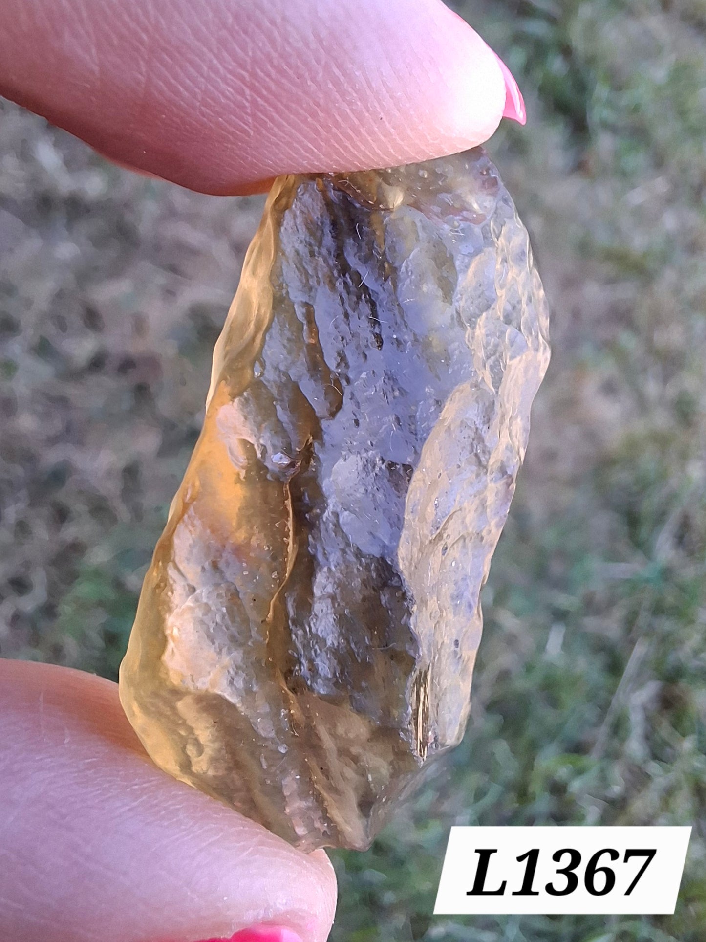 Libyan Desert Glass (darker) Piece, 8.76g, Tektite (Ref: L1367)