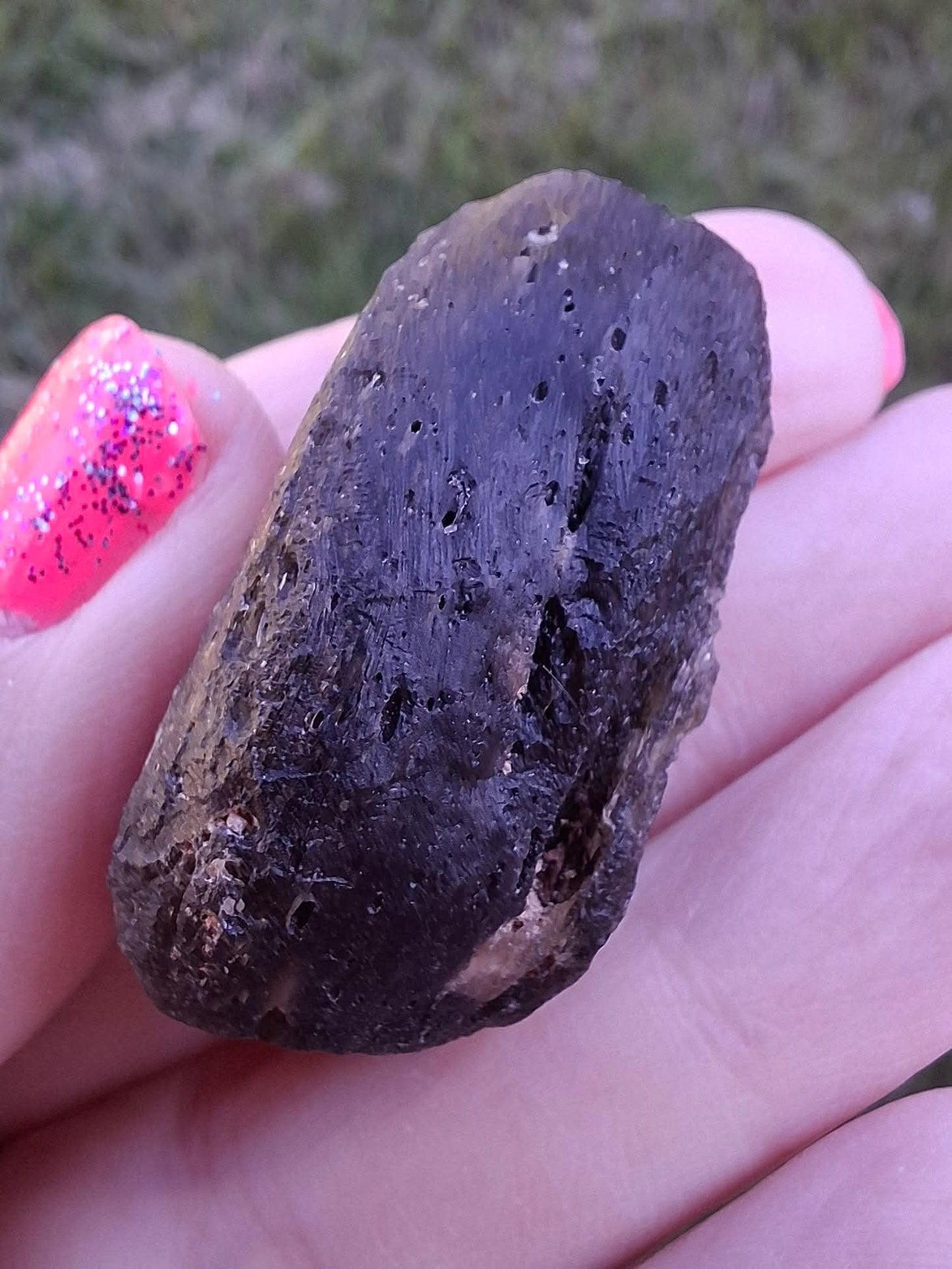 Moldavite Piece, JAKULE, 18.55g, Tektite (Ref: 1172)