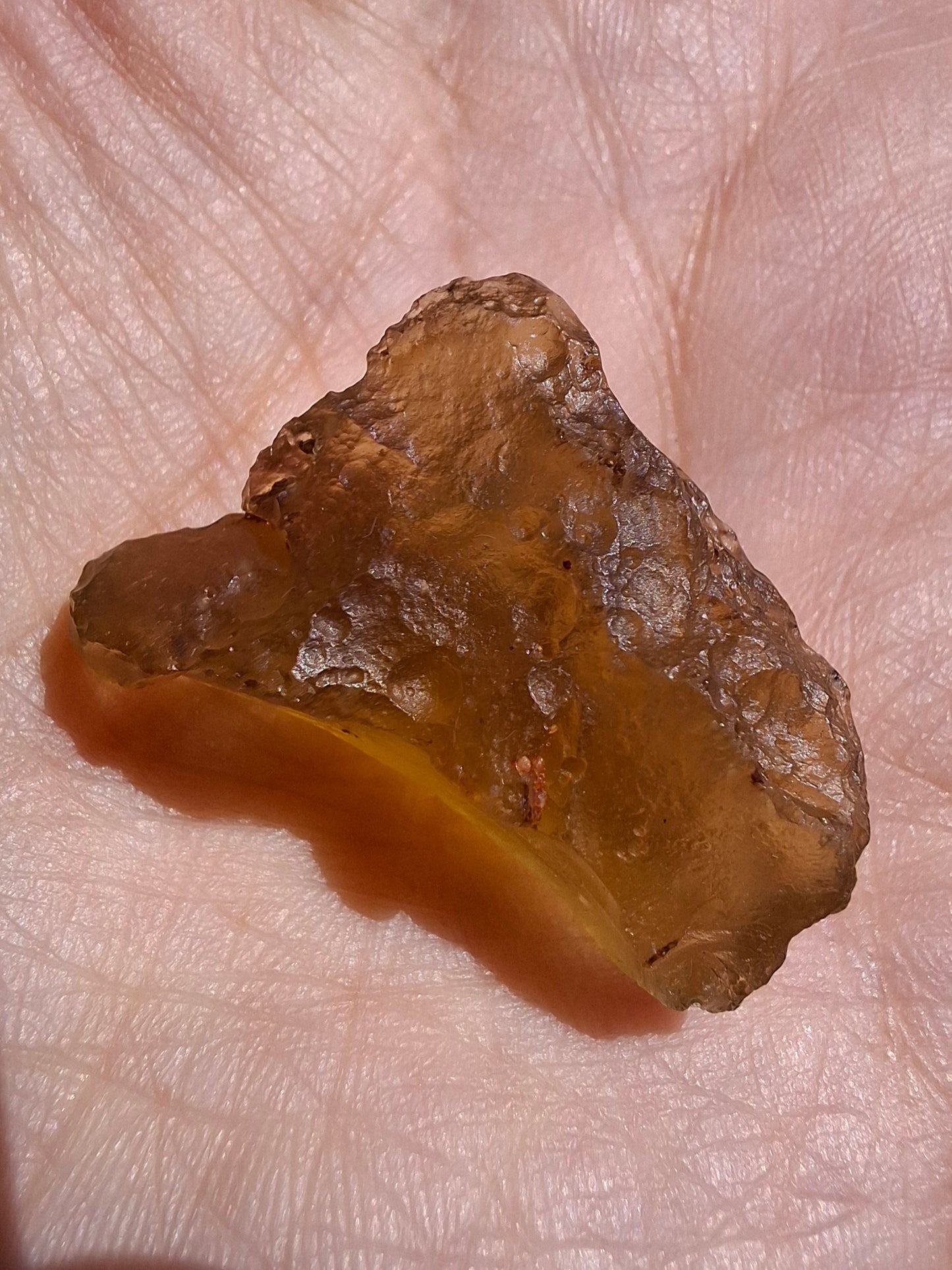 Libyan Desert Glass (darker) Piece, 7.36g, Tektite (Ref: L1357)