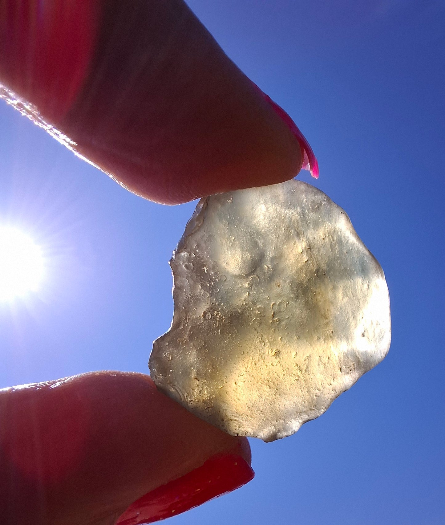 Libyan Desert Glass (darker) Piece, 4.84g, Tektite (Ref: L1360)