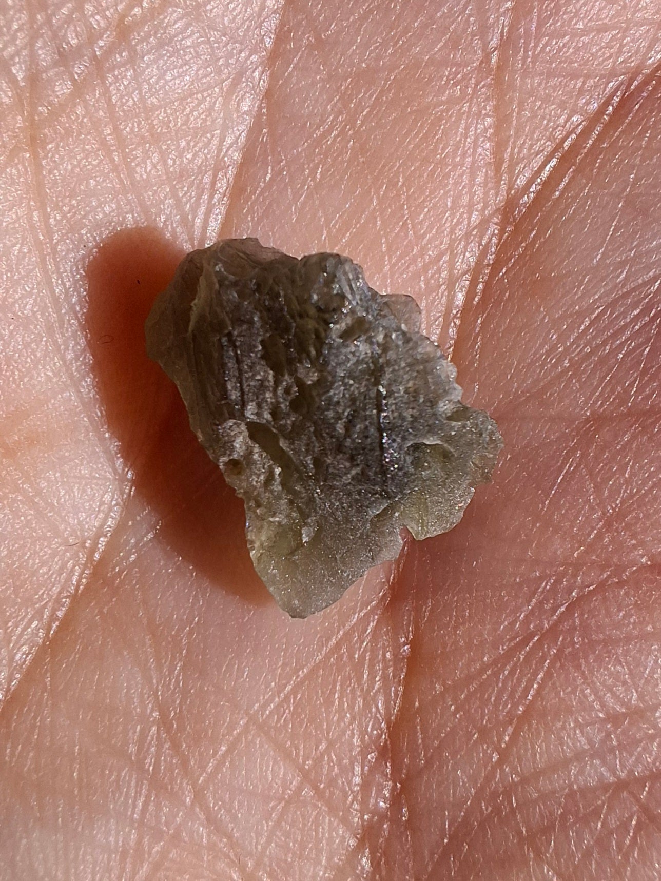 Moldavite Piece, 0.78g, Tektite (Ref: 1451)