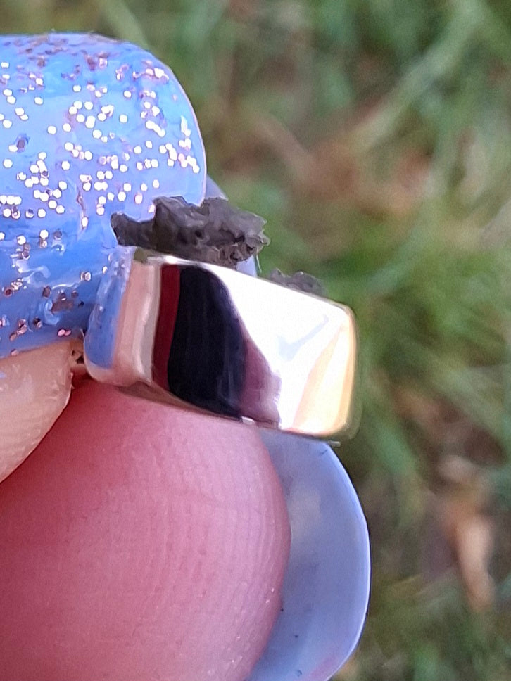 Moldavite Pendant, 925 Silver, Tektite (Ref: P47)