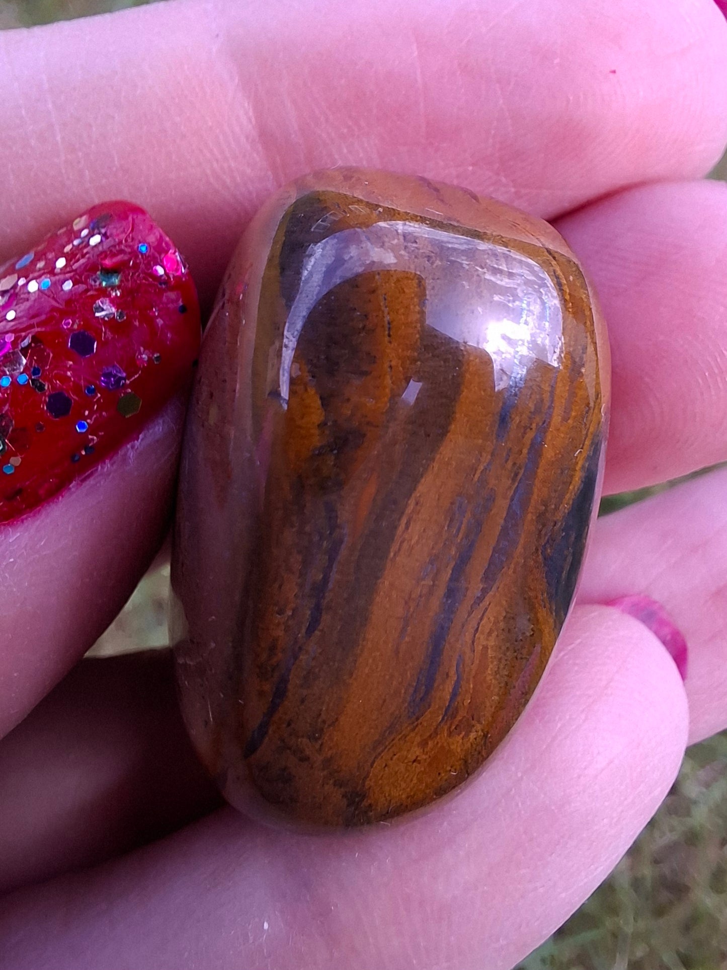 Tigers Eye, Tumble Stone, Crystal (Ref: T131)