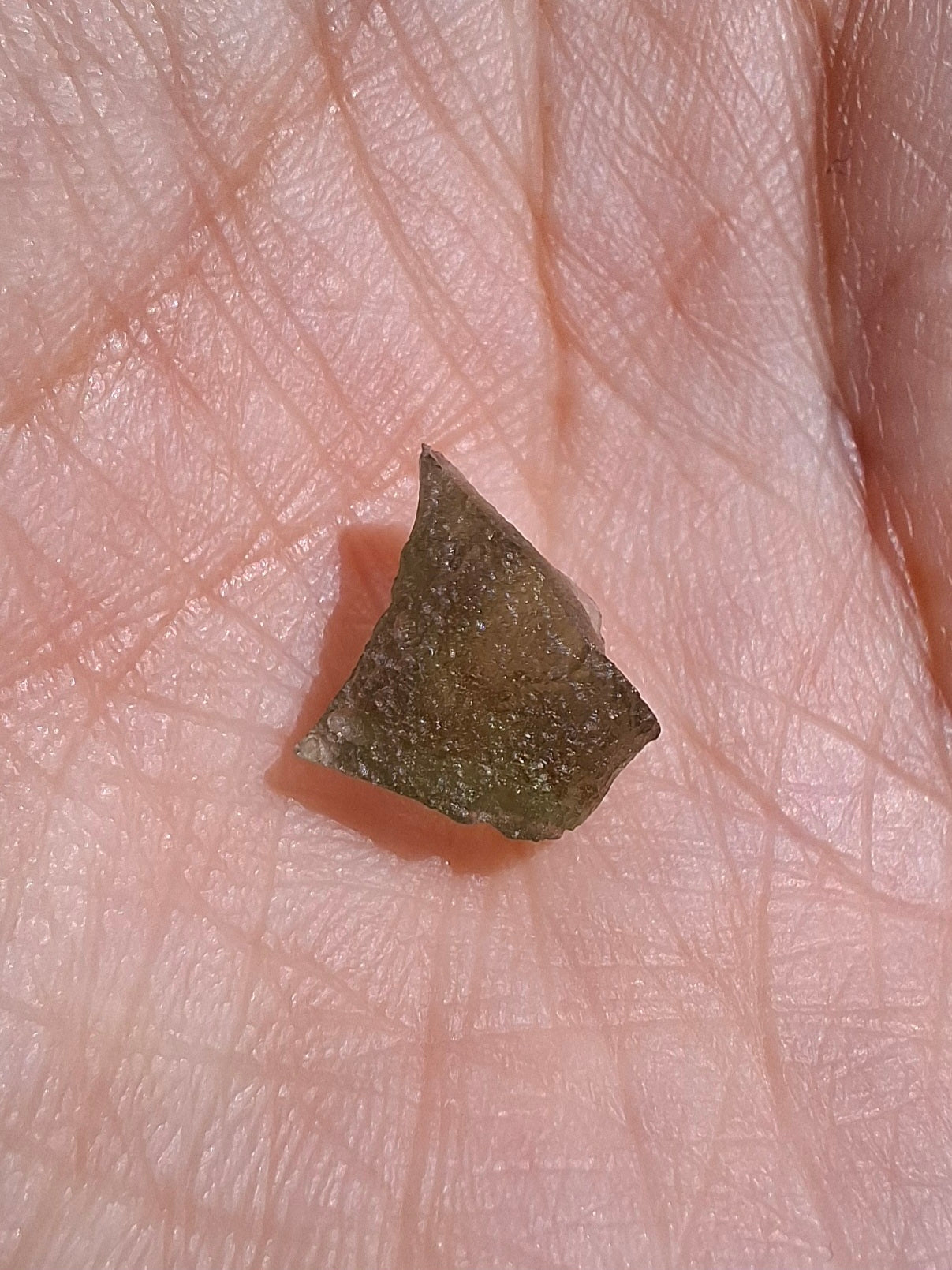 Moldavite small Piece, 0.37g, Tektite (Ref: 1478)