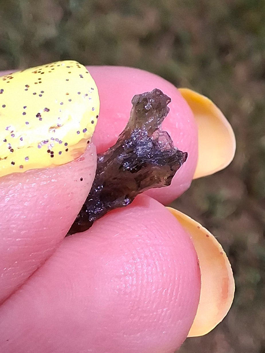 Moldavite small Piece, 0.34g, Tektite (Ref: 1476)