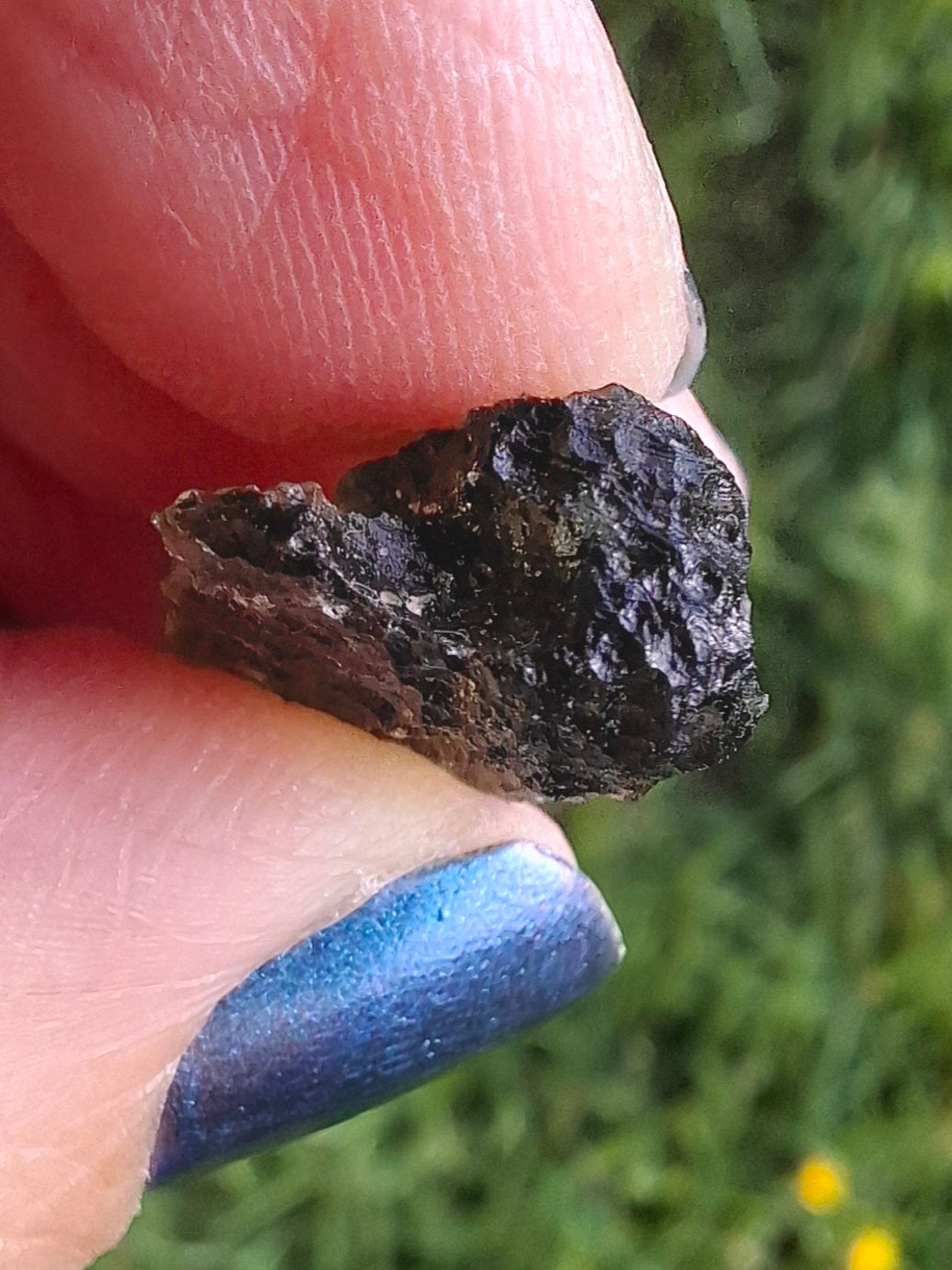 Moldavite Piece, NESMEN LES, 1.90g, Tektite (Ref: 848)