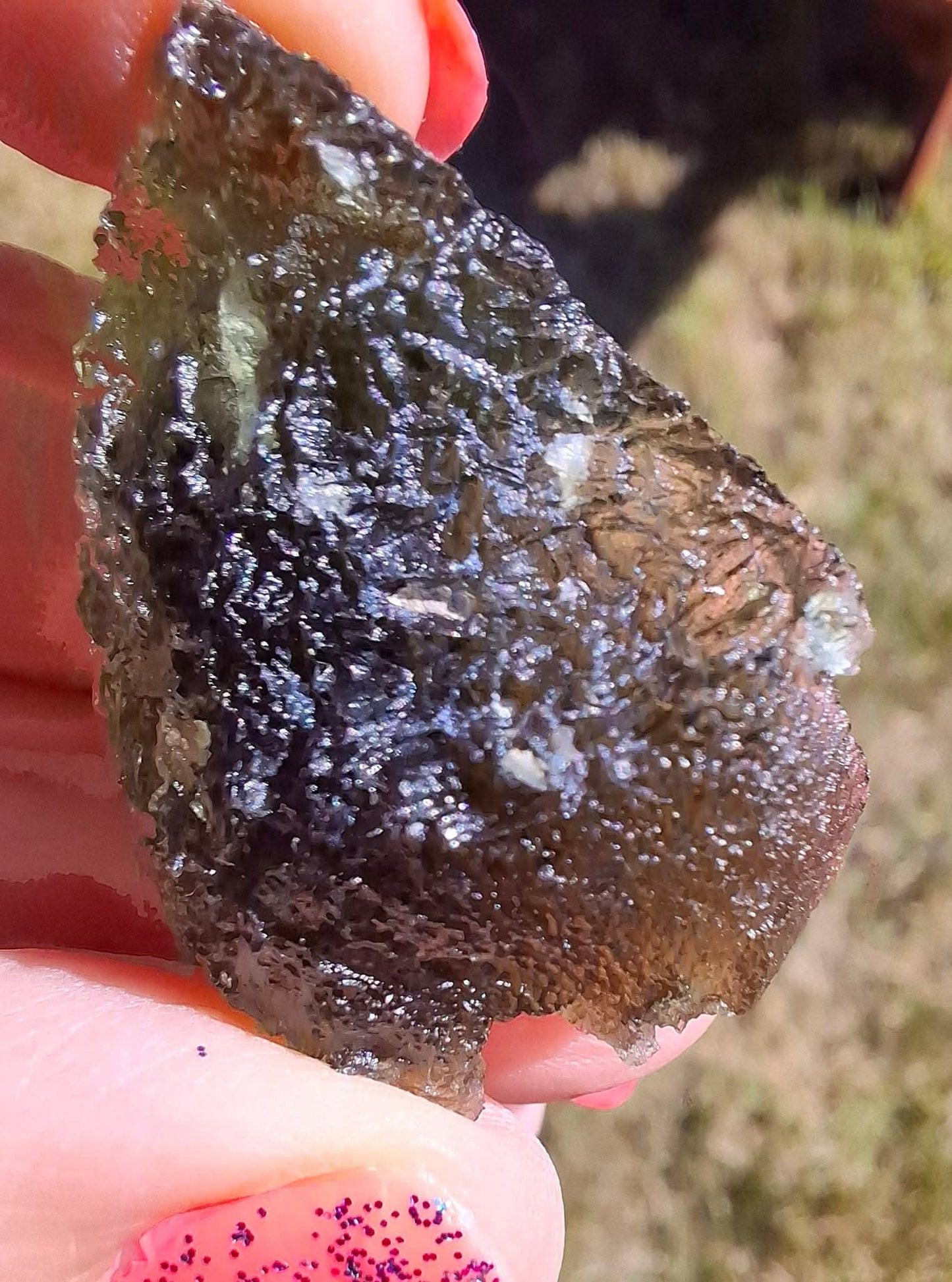 Moldavite Piece, JAKULE, 10.05g, Tektite (Ref: 1174)