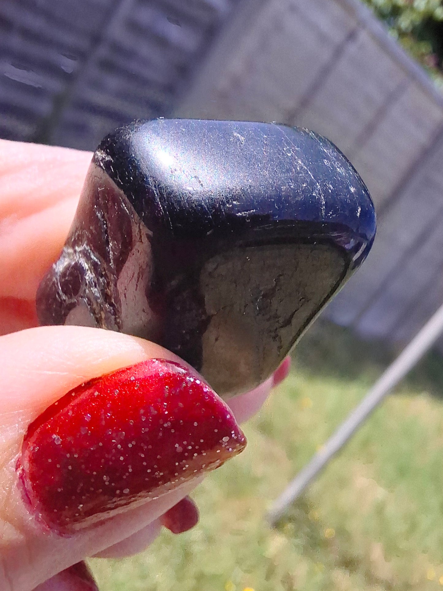 Black Tourmaline, Tumble Stone, Crystal (Ref: T222)