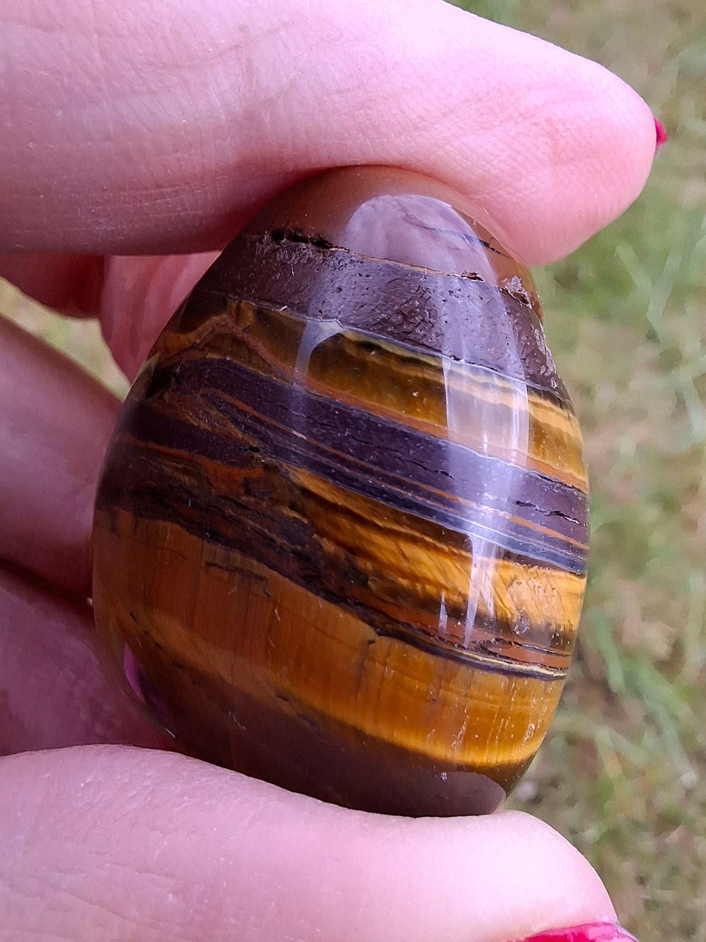 Tigers Eye, Tumble Stone, Crystal (Ref: T133)