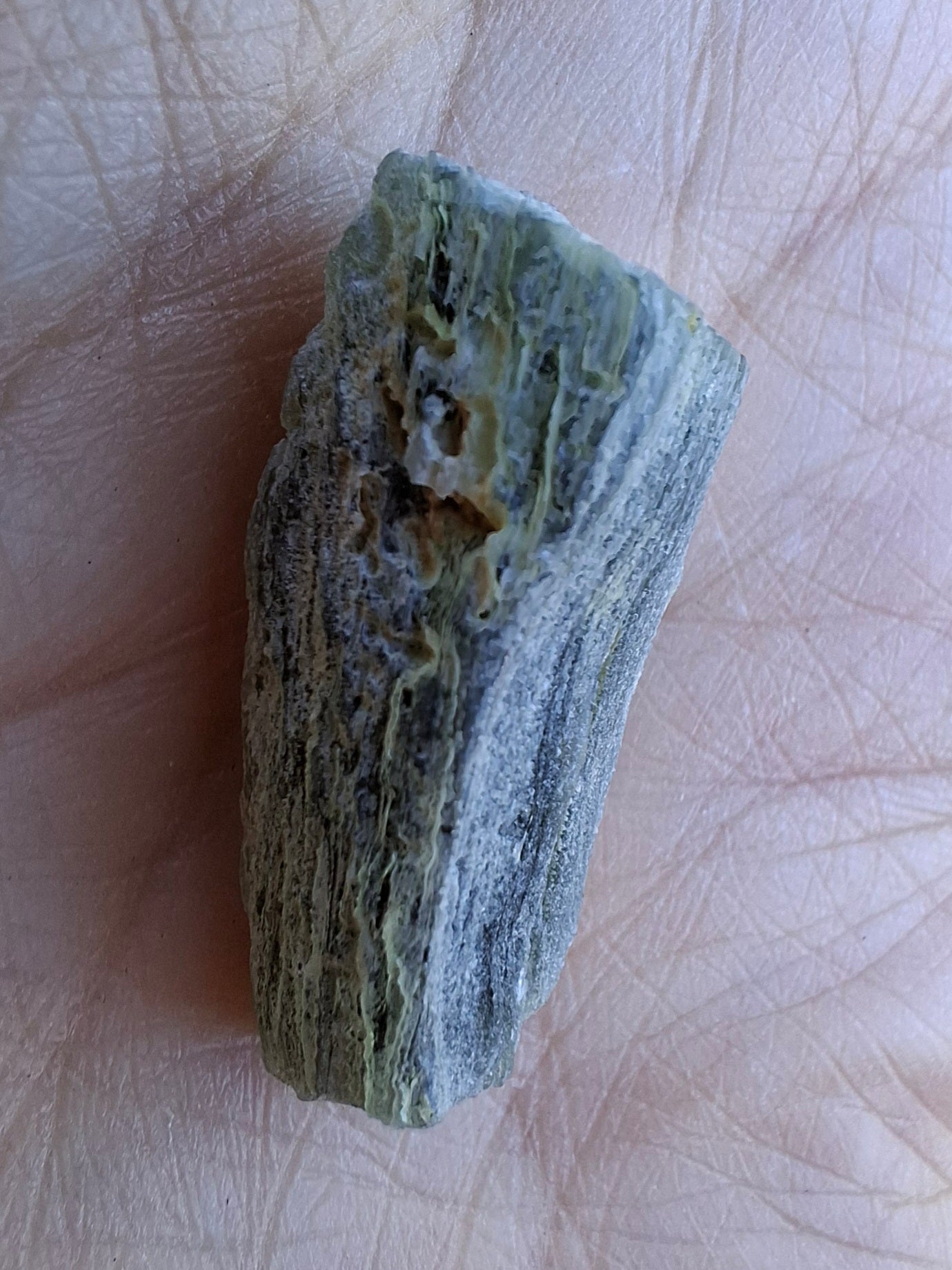 Moldavite Piece, SNOWFLAKE, FROSTED, BARTOCHOV, 4.36g, Tektite (Ref: 1371)