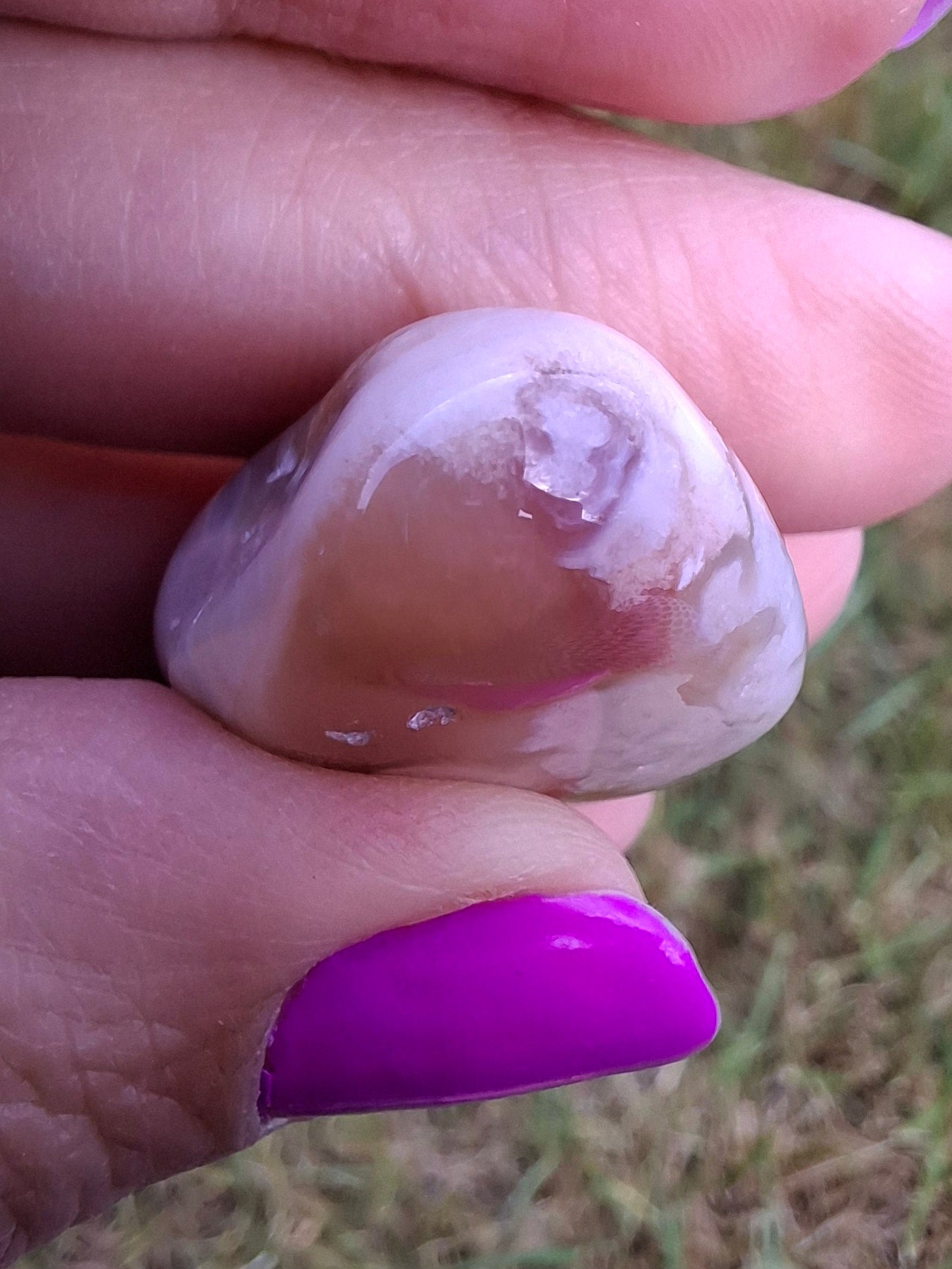 Flower Agate, Tumble Stone, Crystal (Ref: T71)