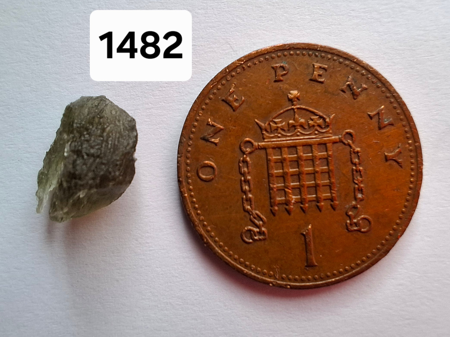 Moldavite small Piece, 0.41g, Tektite (Ref: 1482)