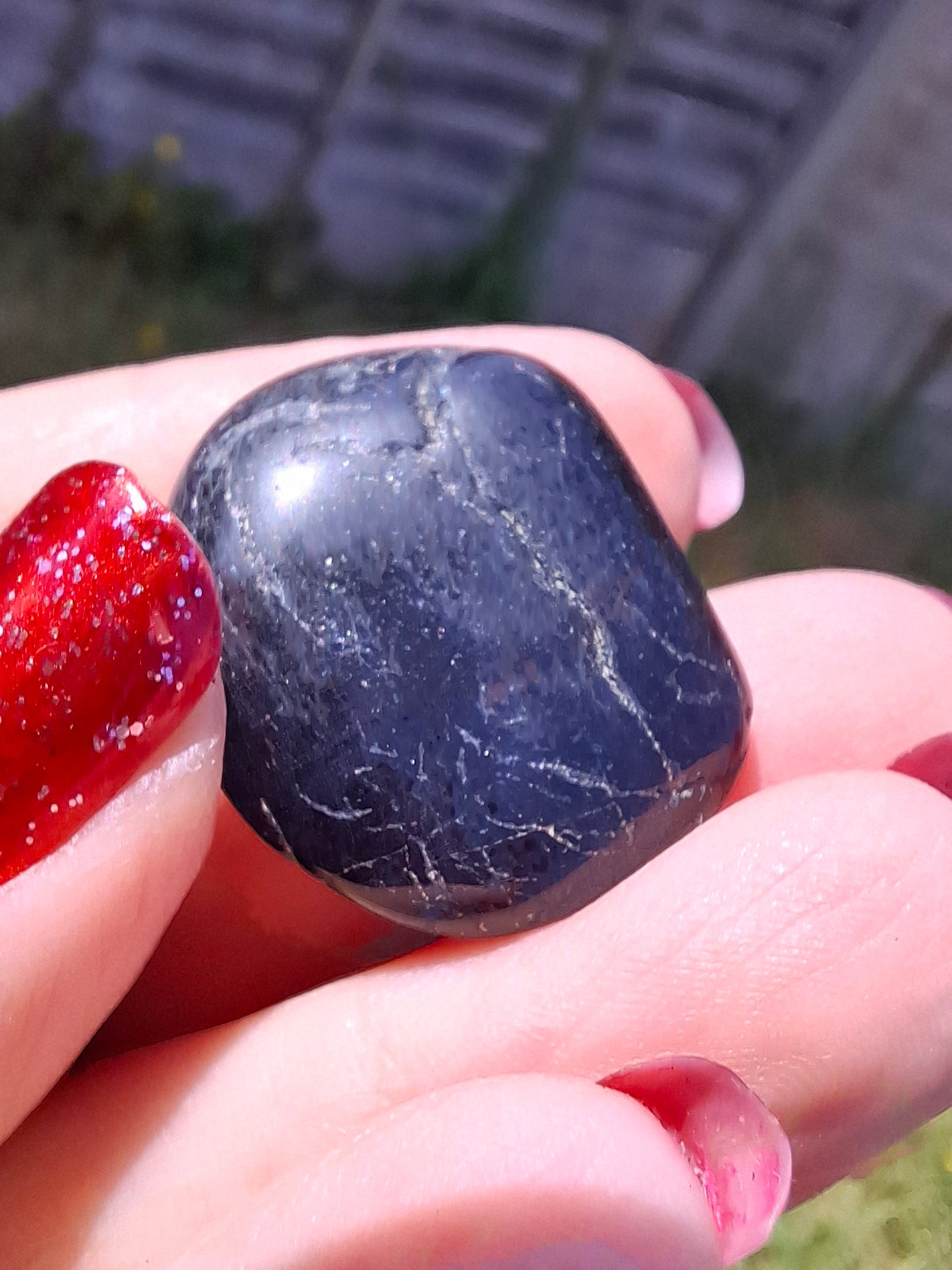 Black Tourmaline, Tumble Stone, Crystal (Ref: T218)