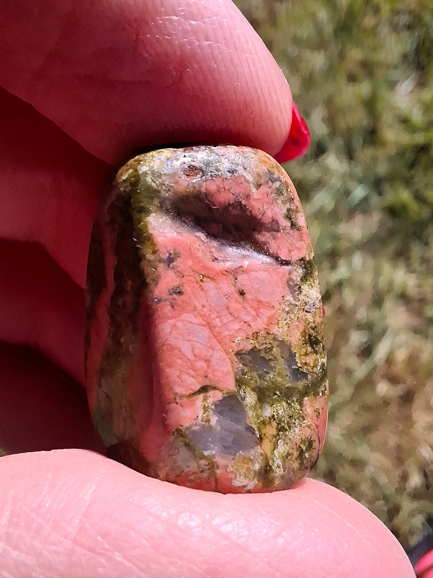 Unakite, Tumble Stone, Crystal (Ref: T185)