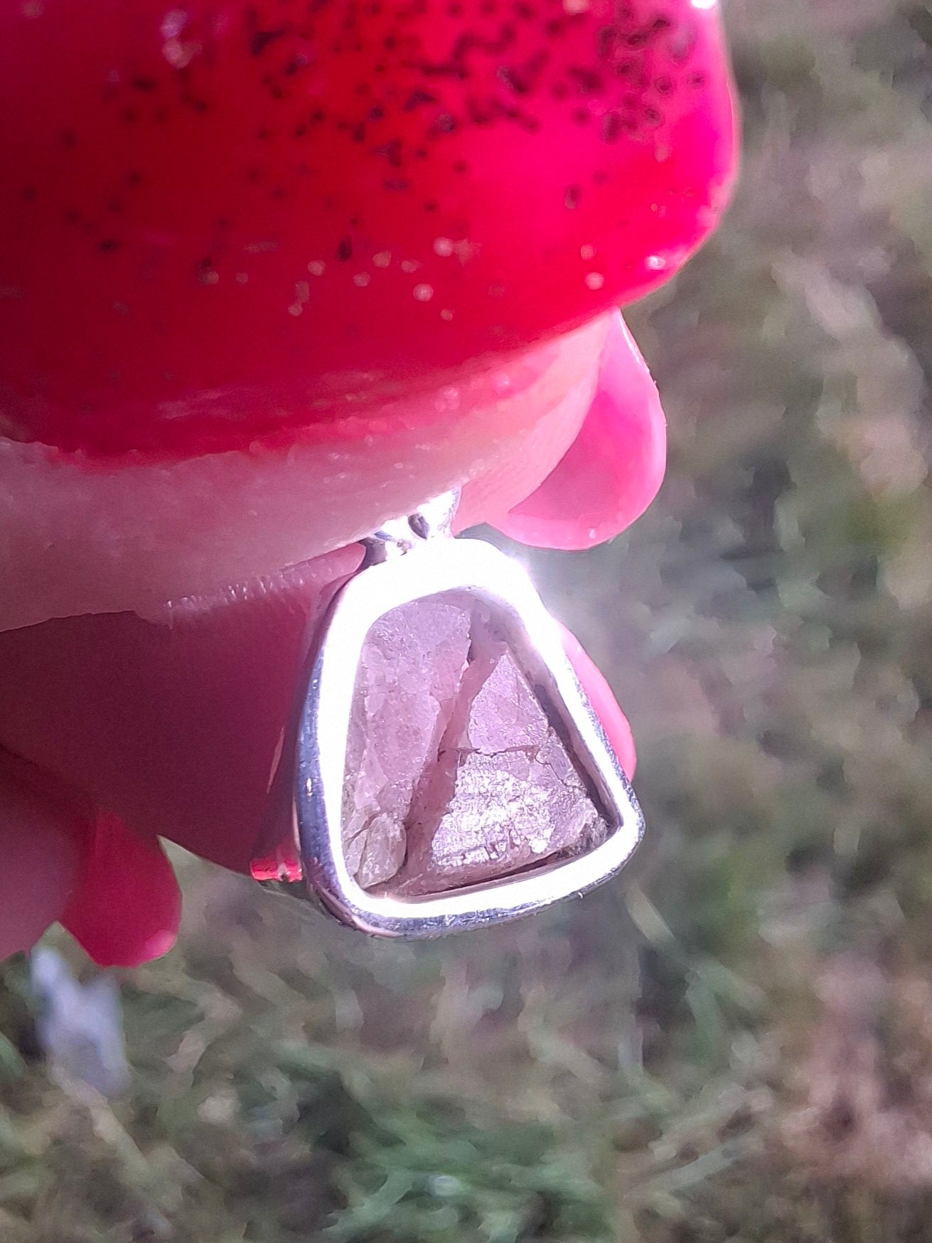 Pink Tourmaline Pendant, 925 Silver, Crystal (Ref: PT74)