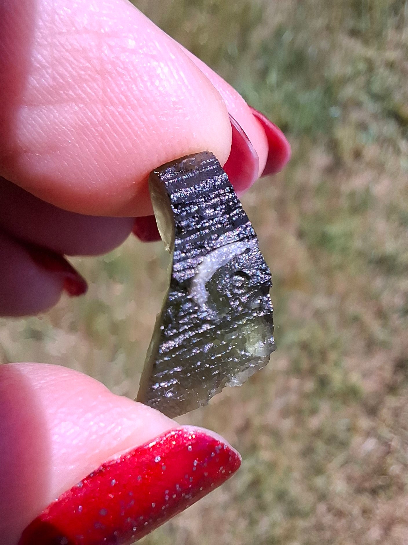 Moldavite Piece, 1.25g, Tektite (Ref: 1470)