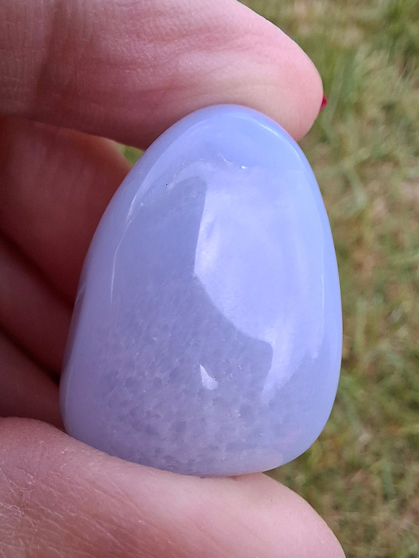 Blue Lace Agate, Tumble Stone, Crystal (Ref: T146)