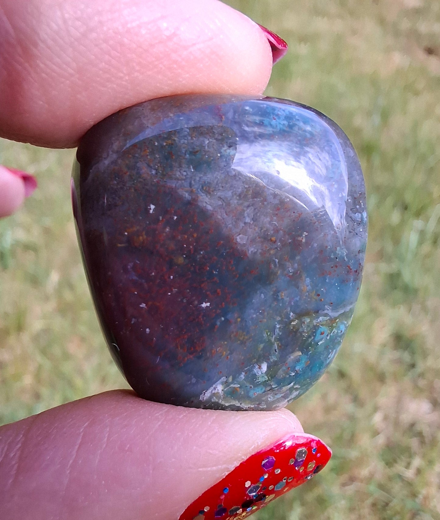 Ocean Jasper, Tumble Stone, Crystal (Ref: T202)