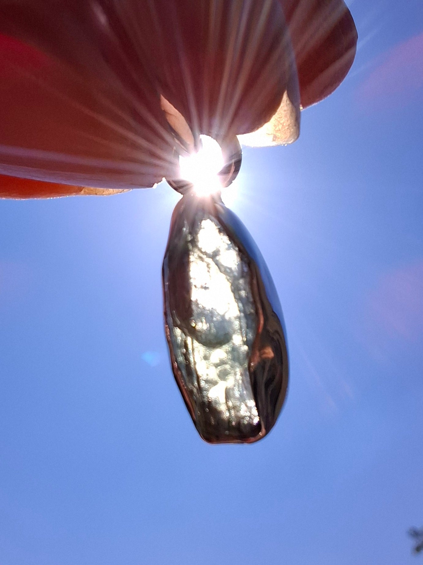 Moldavite Pendant, 925 Silver, Tektite (Ref: P48)