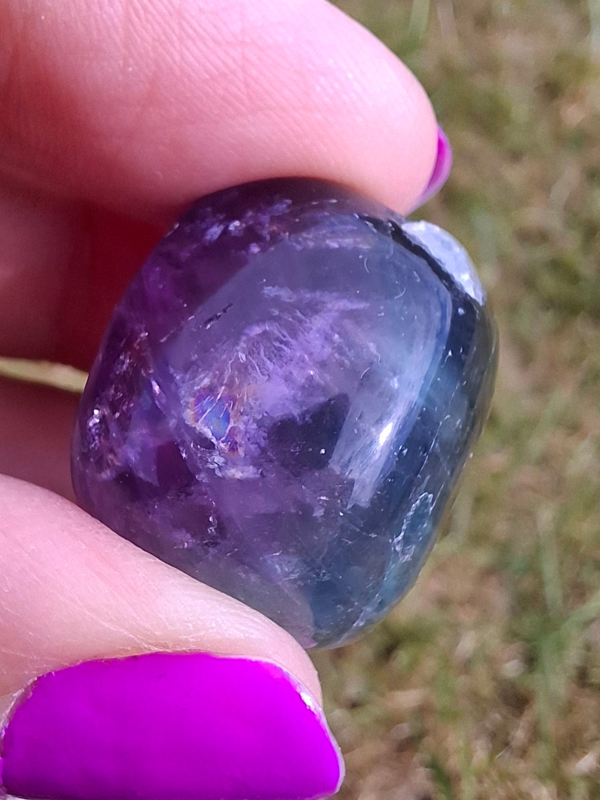 Fluorite, Tumble Stone, Crystal (Ref: T55)