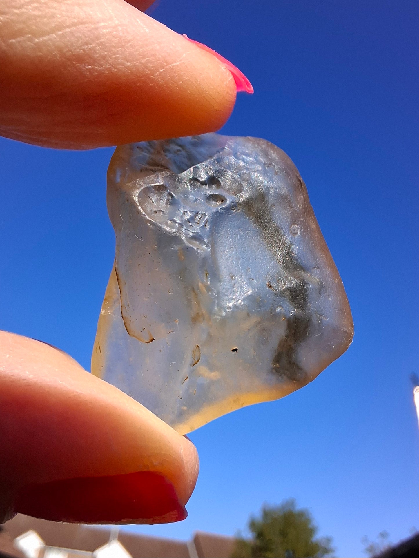 Libyan Desert Glass (darker) Piece, 7.73g, Tektite (Ref: L1374)