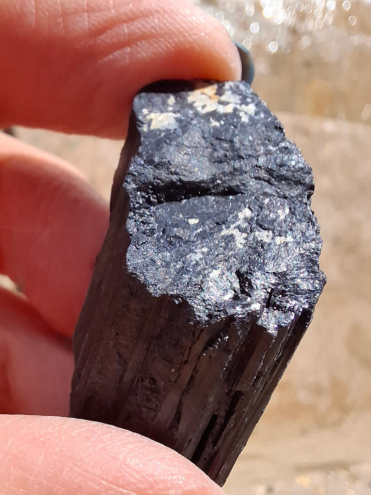 Black Tourmaline RAW, 14.77g, Crystal, (Ref: RBT1)