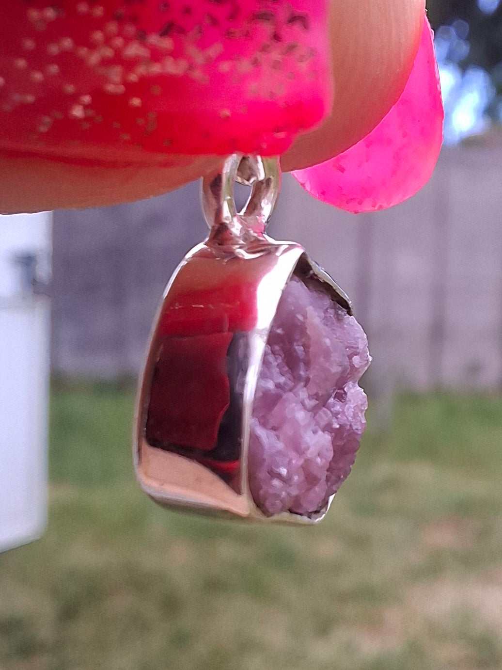 Punk Tourmaline Pendant, 925 Silver, Crystal (Ref: PT9)