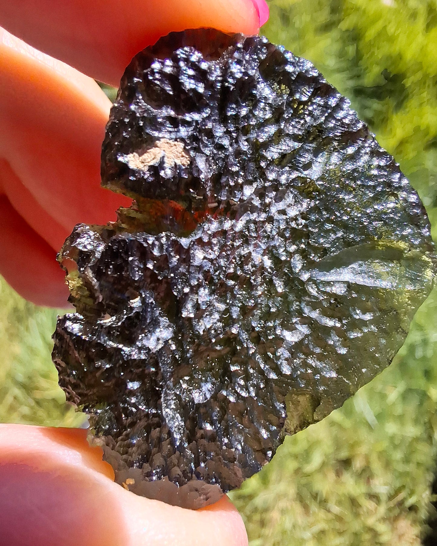 Moldavite Piece, CHLUM, 11.18g, Tektite (Ref: 1166)