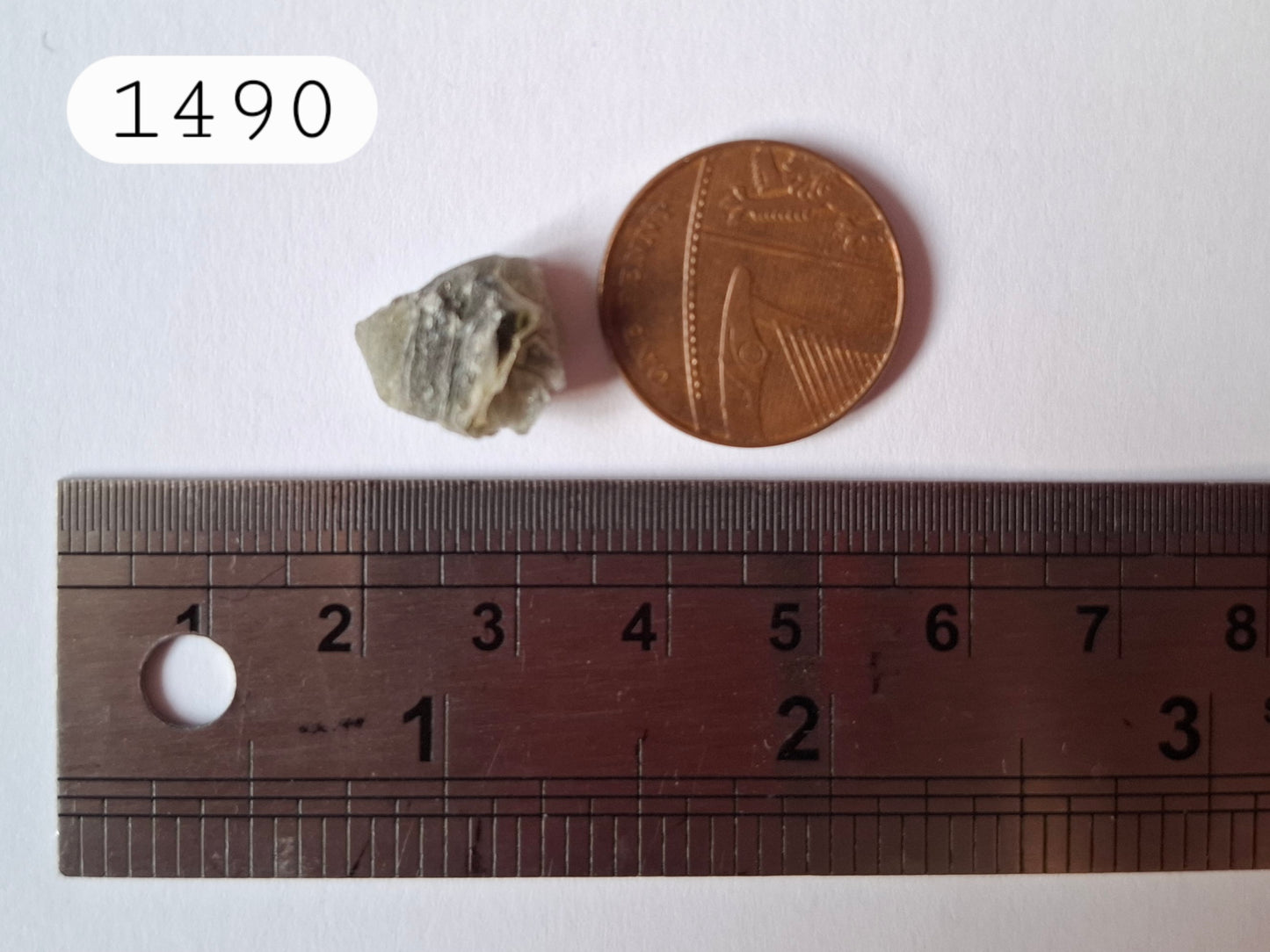 Moldavite Piece, SNOWFLAKE, FROSTED, BRUSNA, 1.05g, Tektite (Ref: 1490)