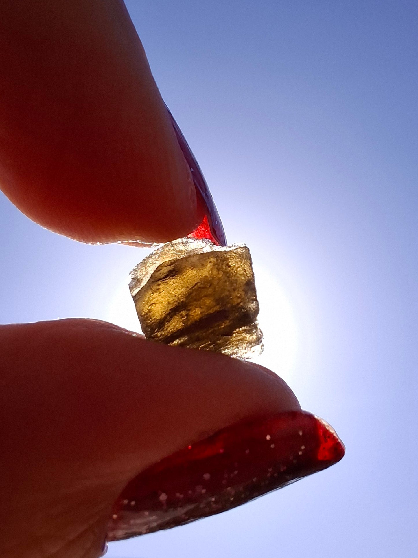 Moldavite Piece, 0.59g, Tektite (Ref: 1472)