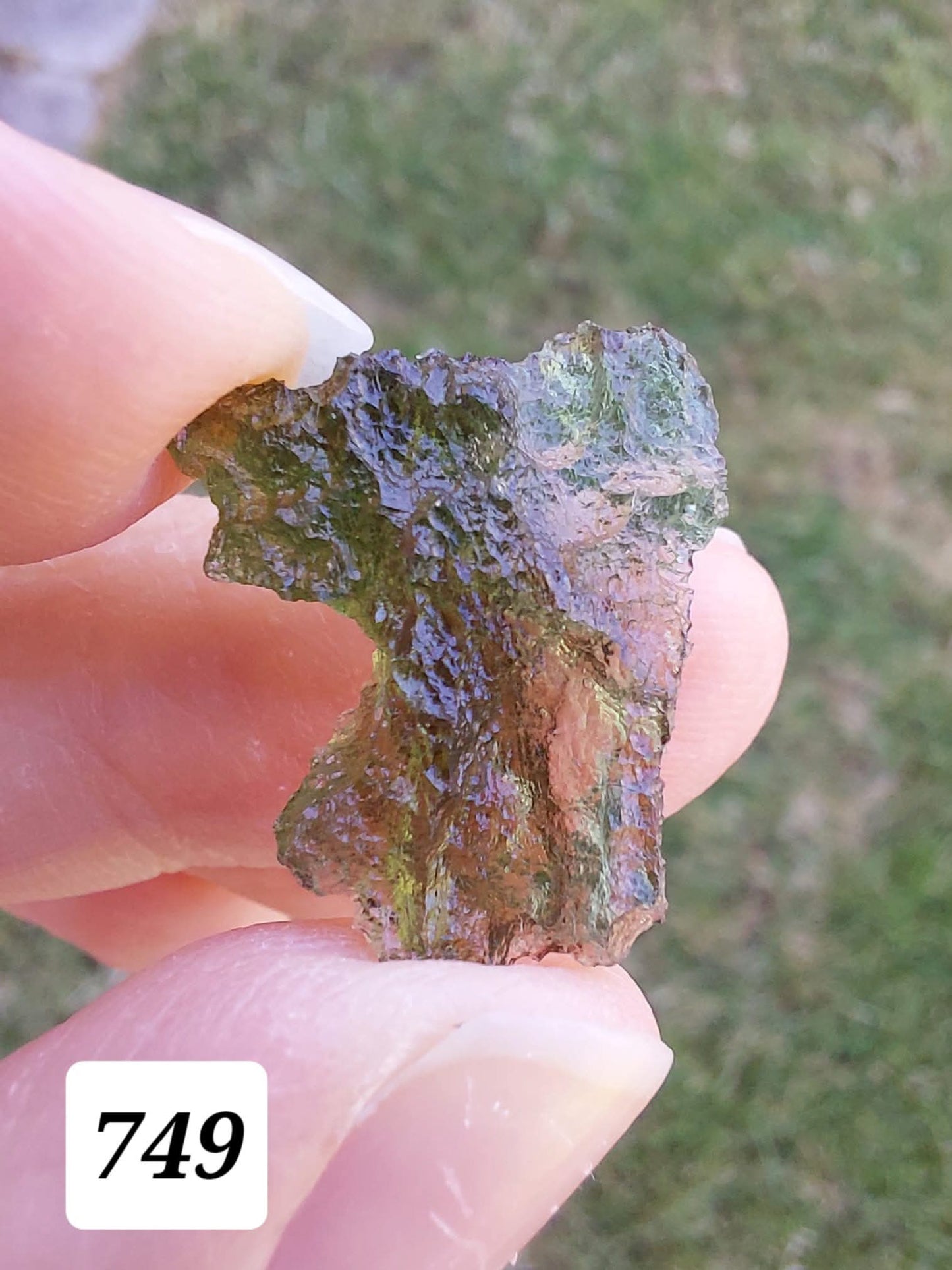 Moldavite Piece, BESEDNICE SKOLA, 1.55g, Tektite (Ref: 749)