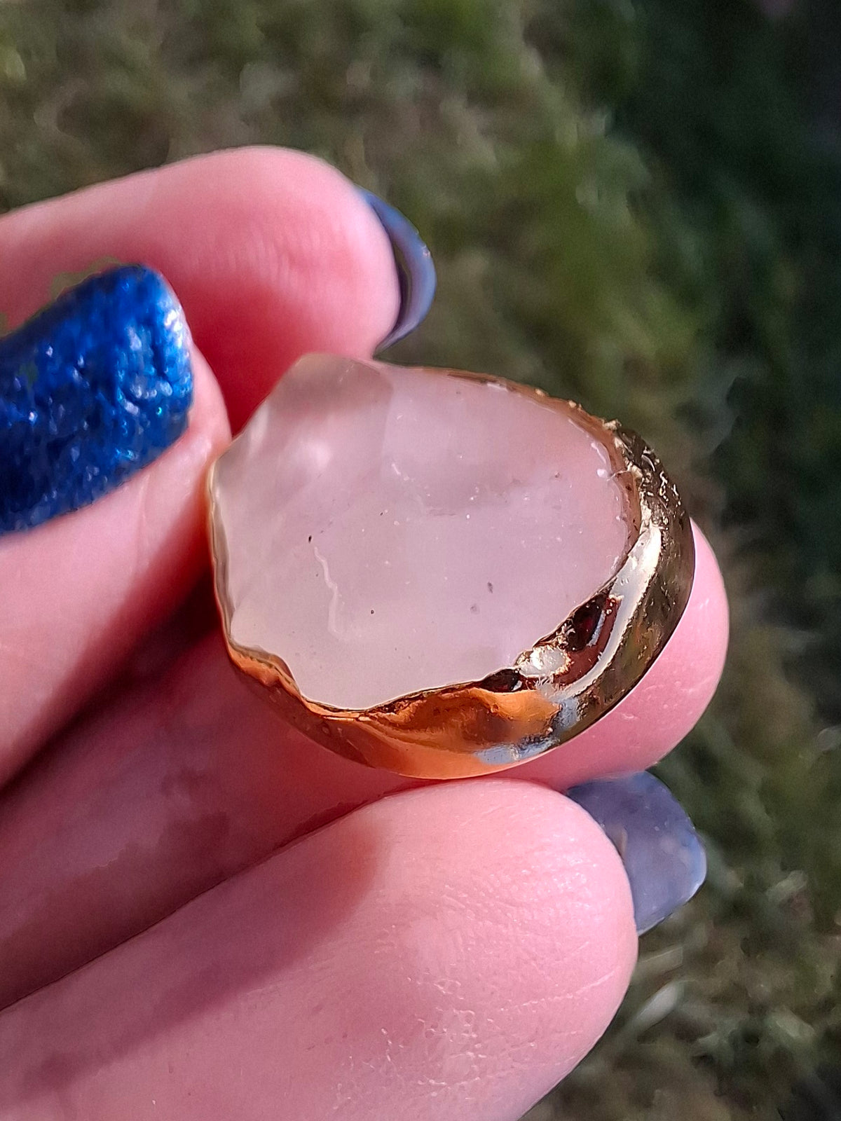 Libyan Desert Glass Pendant, 14K GOLD Plated, Tektite (Ref: LP114)