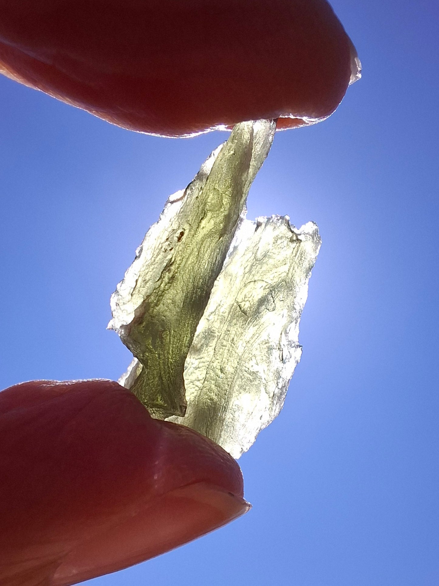 Moldavite Piece, ANGEL CHIME, 2.18g, Tektite (Ref: 745)