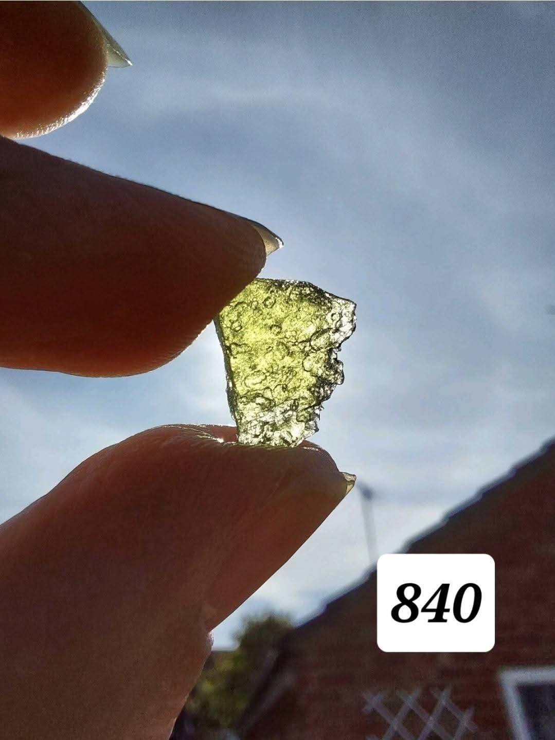 Moldavite Piece, NESMEN LES, 0.62g, Tektite (Ref: 840)