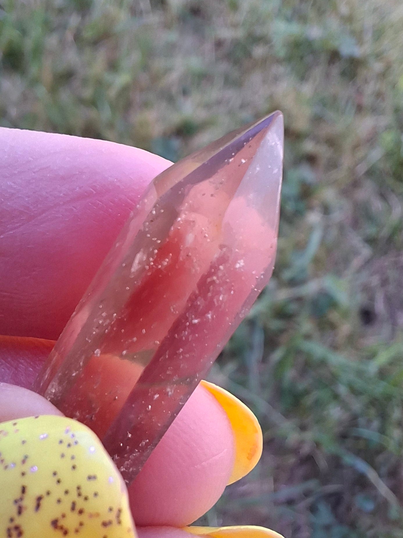 Libyan Desert Glass DT Carving, 4.22g, Tektite (Ref: LDT6)
