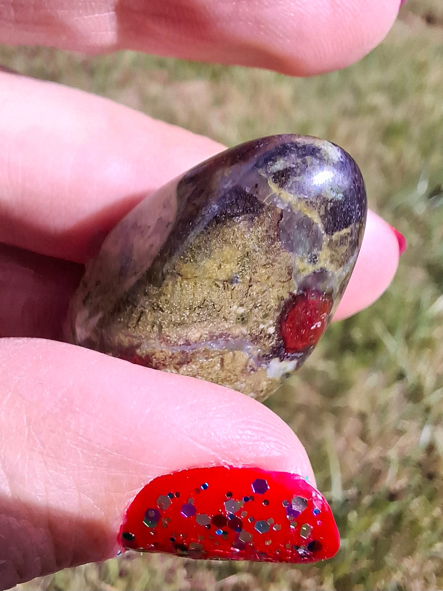 Dragons Blood Jasper, Tumble Stone, Crystal (Ref: T110)