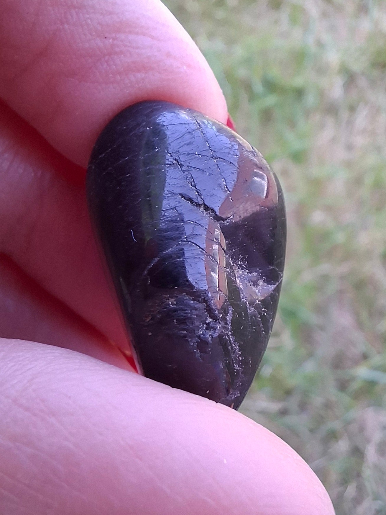 Black Tourmaline, Tumble Stone, Crystal (Ref: T224)