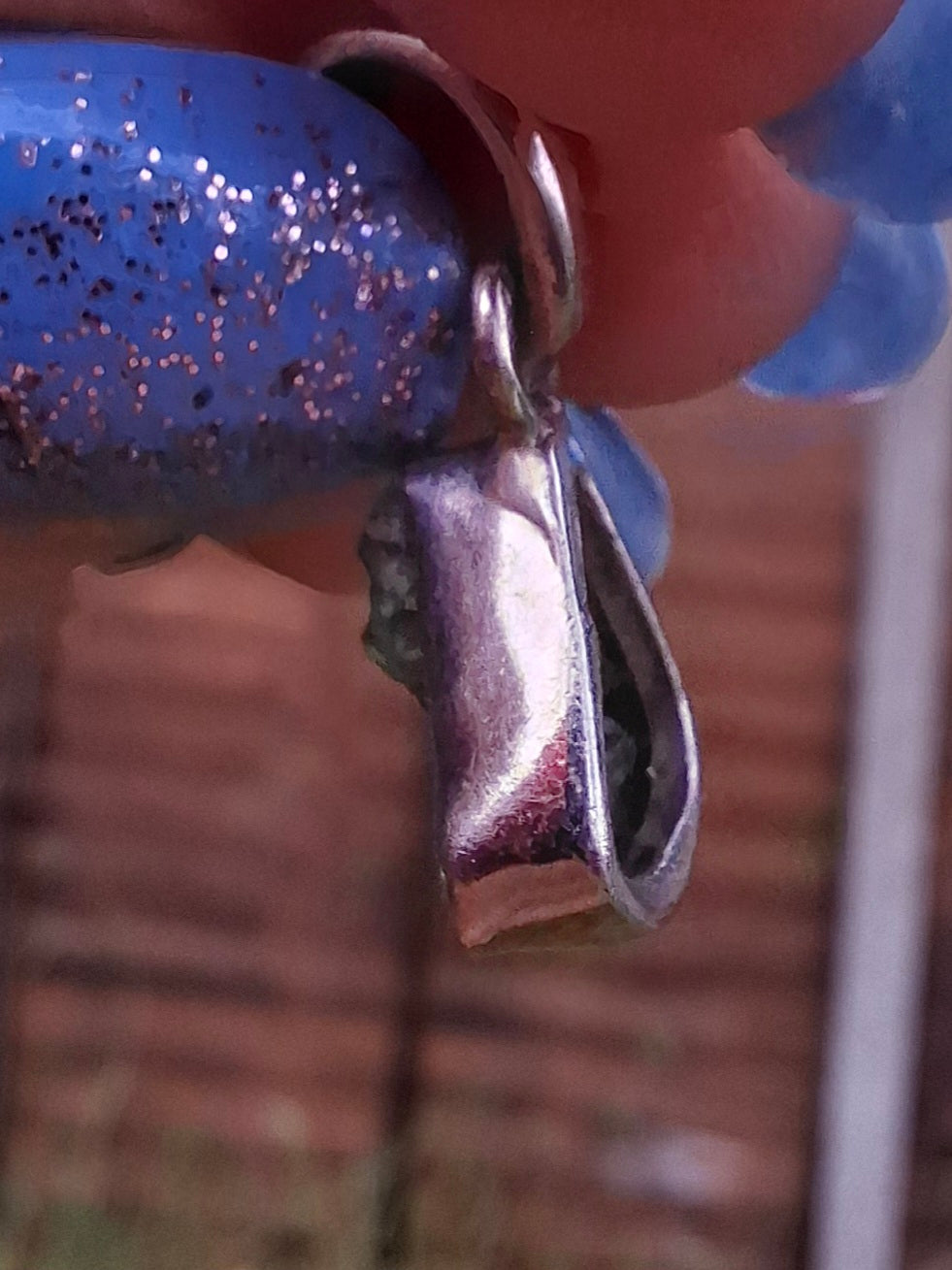 Moldavite Pendant, 925 Silver, Tektite (Ref: P74)