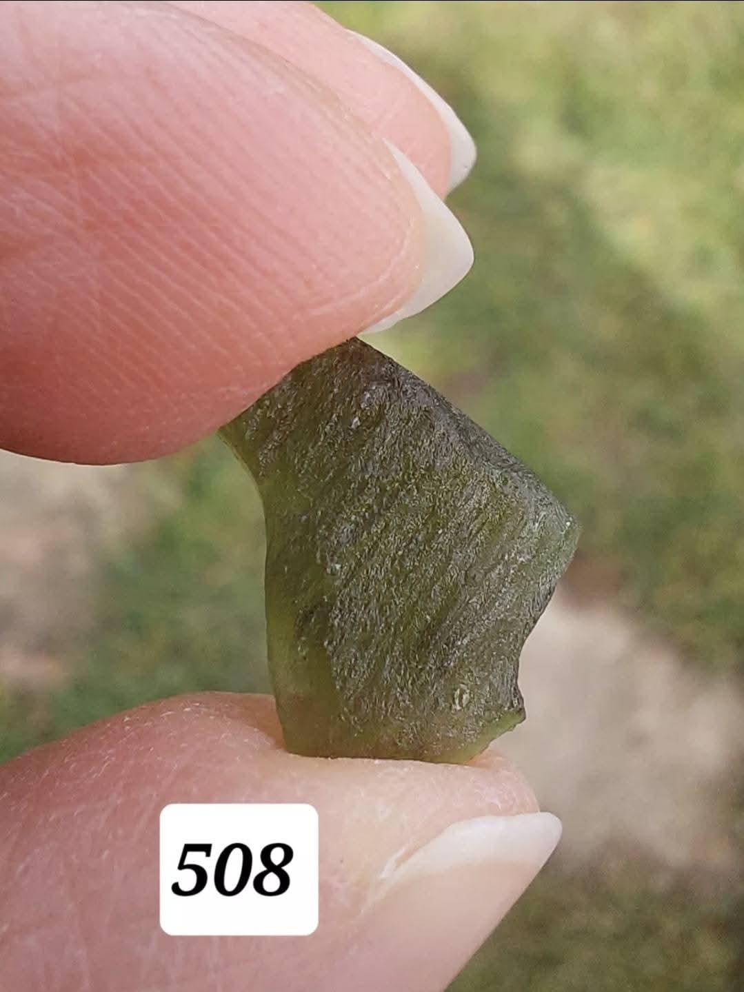 Moldavite Piece, 0.72g, Tektite (Ref: 508)