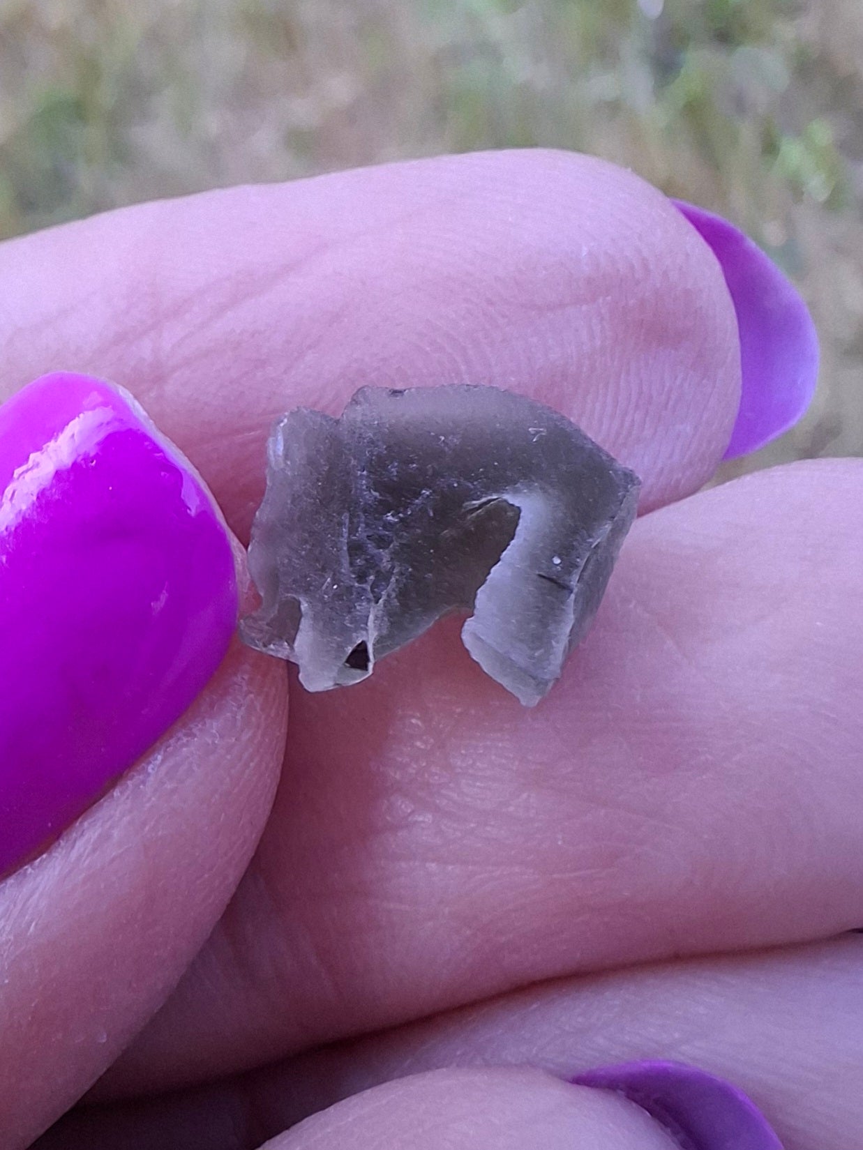 Moldavite Piece, 0.45g, Tektite (Ref: 1444)