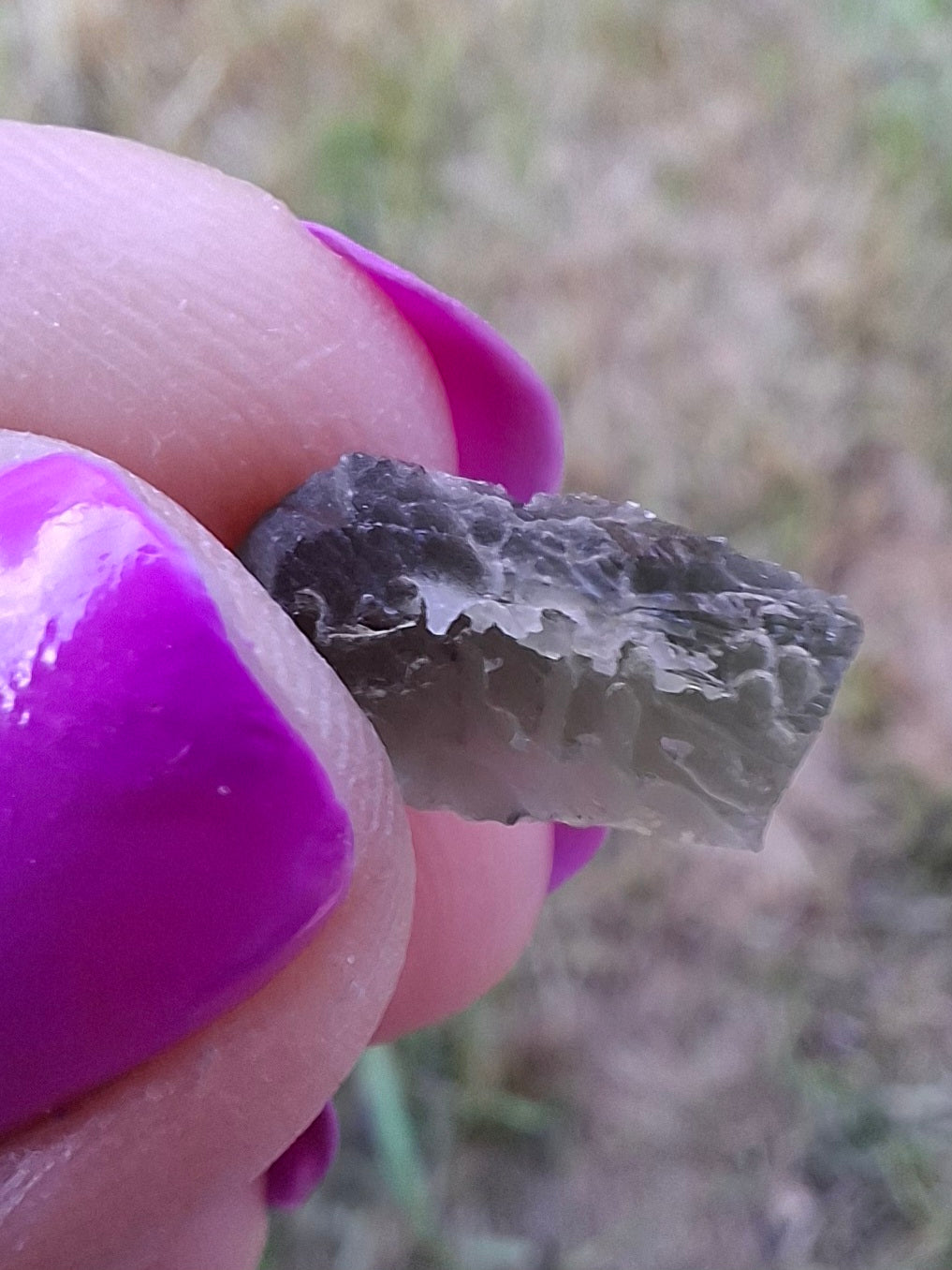 Moldavite Piece, 0.79g, Tektite (Ref: 1441)