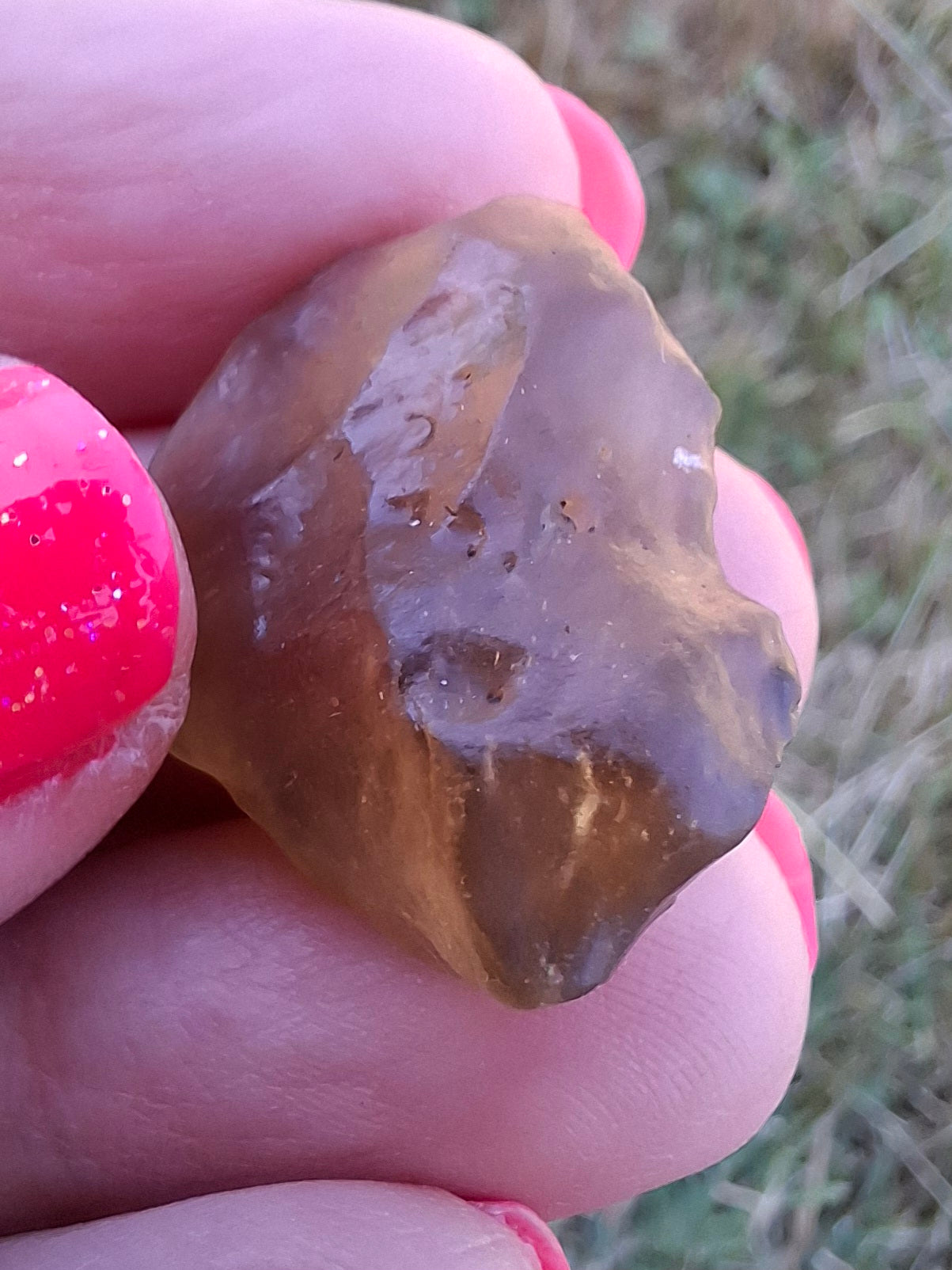 Libyan Desert Glass (darker) Piece, 4.84g, Tektite (Ref: L1360)
